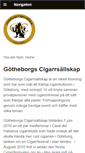 Mobile Screenshot of gotheborgscigarrsallskap.se